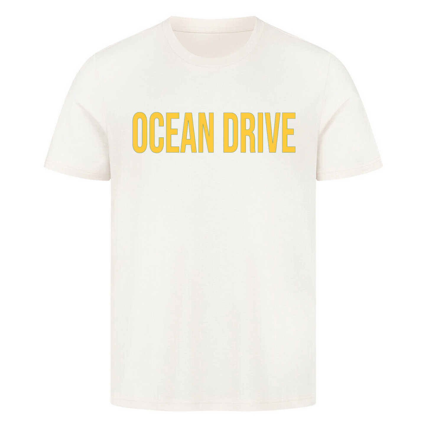 Herren Premium T-Shirt personalisiert mit Wunschtext im mediterranen Vintage Schriftstil