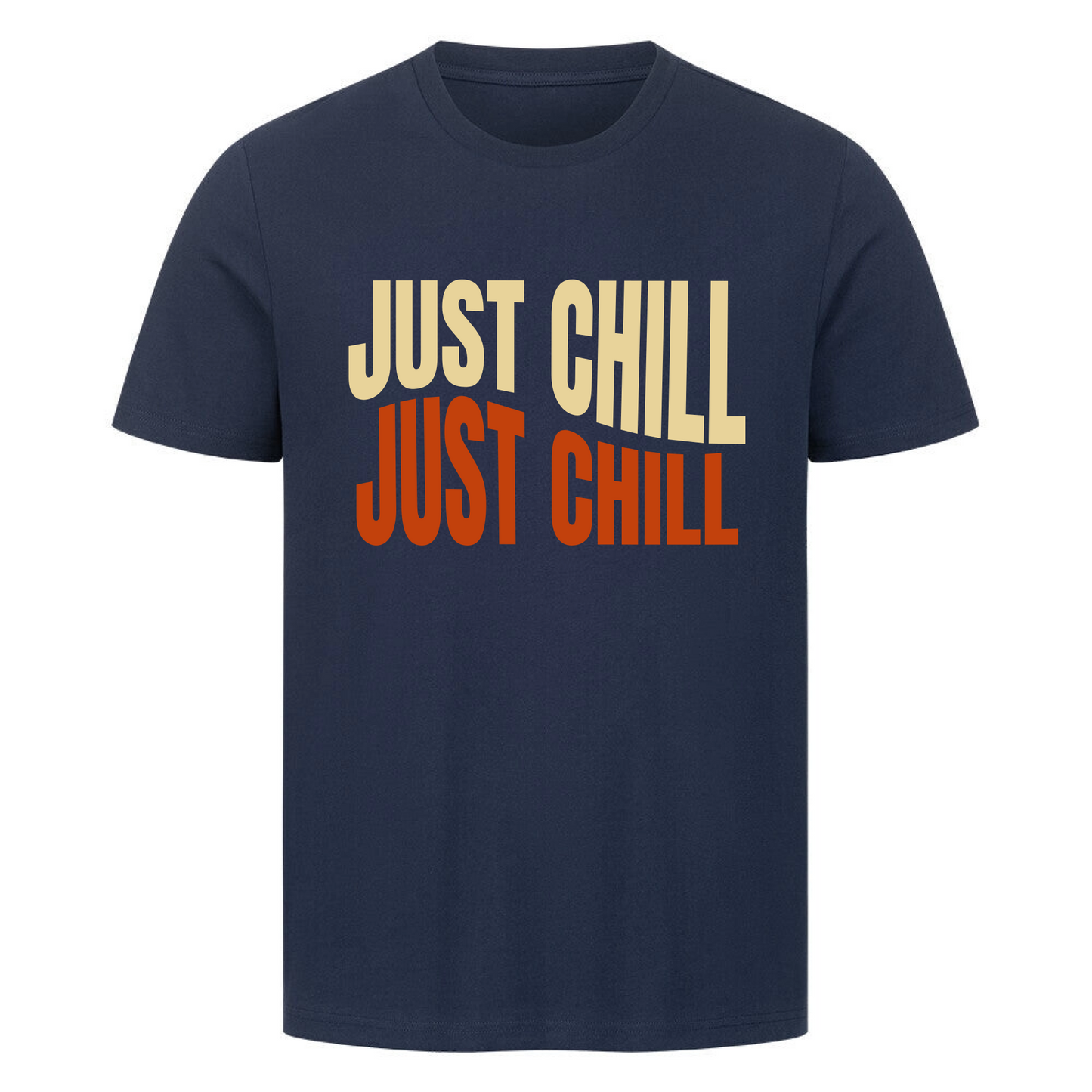 Herren Premium T-Shirt personalisiert mit Wunschtext im Retro Wavy Script Stil