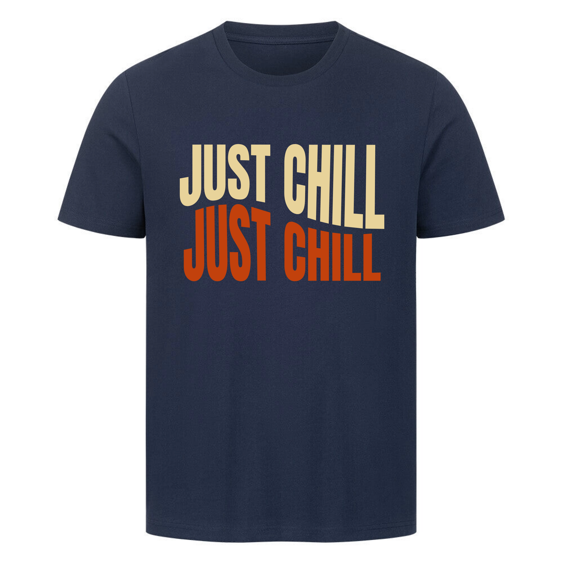 Herren Premium T-Shirt personalisiert mit Wunschtext im Retro Wavy Script Stil