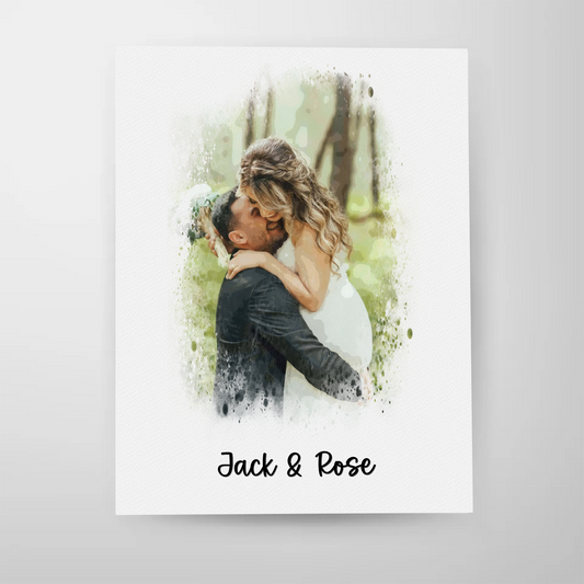 Poster mit Foto und Name personalisiert Wandposter Geschenk